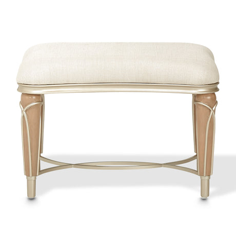 Villa Cherie Caramel Ottoman from Michael Amini - Luna Furniture