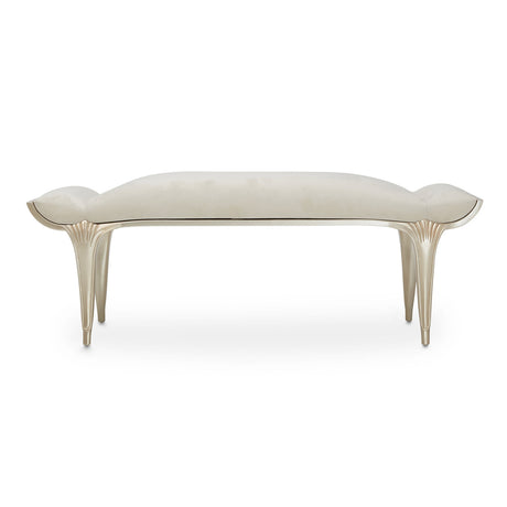 Villa Cherie Caramel Bed Bench from Michael Amini - Luna Furniture