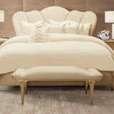 Villa Cherie Caramel Bed Bench from Michael Amini - Luna Furniture