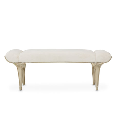 Villa Cherie Hazelnut Bed Bench from Michael Amini - Luna Furniture