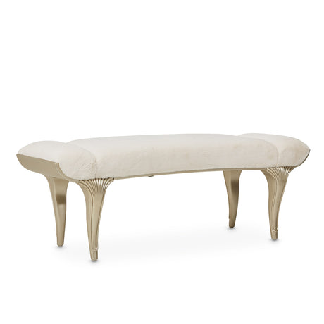 Villa Cherie Hazelnut Bed Bench from Michael Amini - Luna Furniture