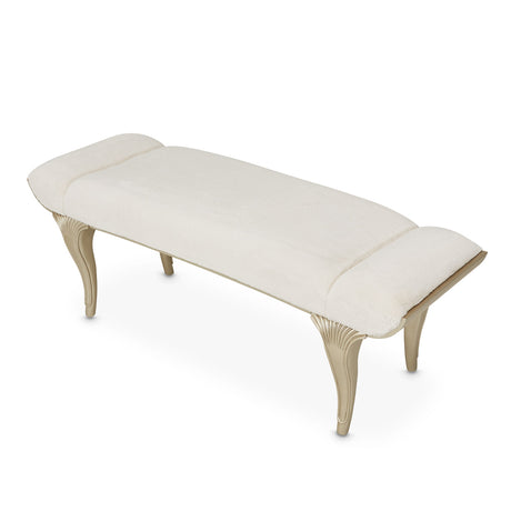 Villa Cherie Hazelnut Bed Bench from Michael Amini - Luna Furniture