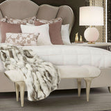Villa Cherie Hazelnut Bed Bench from Michael Amini - Luna Furniture