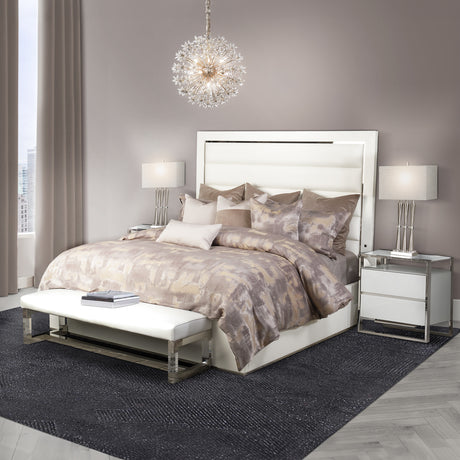 State St. Queen Upholstered Panel Bed (3 Pc) from Michael Amini - Luna Furniture