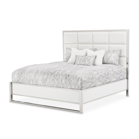 State St. Eastern King Short Metal Panel Bed (3 Pc) from Michael Amini - Luna Furniture