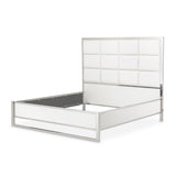 State St. Eastern King Short Metal Panel Bed (3 Pc) from Michael Amini - Luna Furniture
