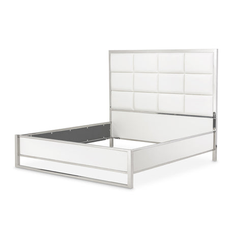 State St. Eastern King Short Metal Panel Bed (3 Pc) from Michael Amini - Luna Furniture