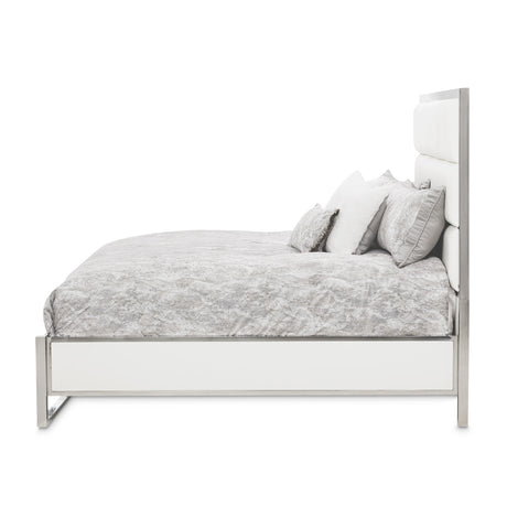 State St. Eastern King Short Metal Panel Bed (3 Pc) from Michael Amini - Luna Furniture