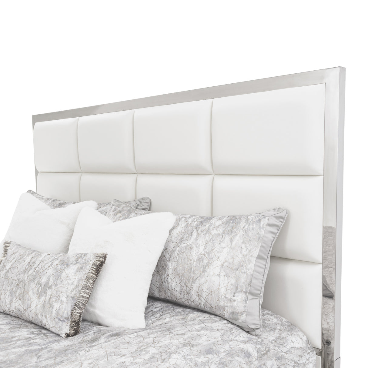 State St. Eastern King Short Metal Panel Bed (3 Pc) from Michael Amini - Luna Furniture