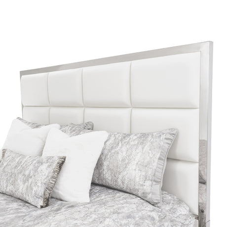 State St. Eastern King Short Metal Panel Bed (3 Pc) from Michael Amini - Luna Furniture