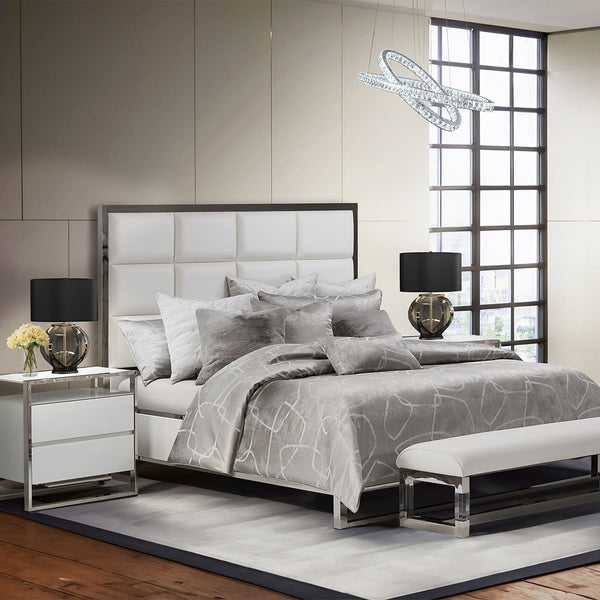 State St. Eastern King Short Metal Panel Bed (3 Pc)