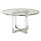 State St. Round Dining Table with Glass Insert