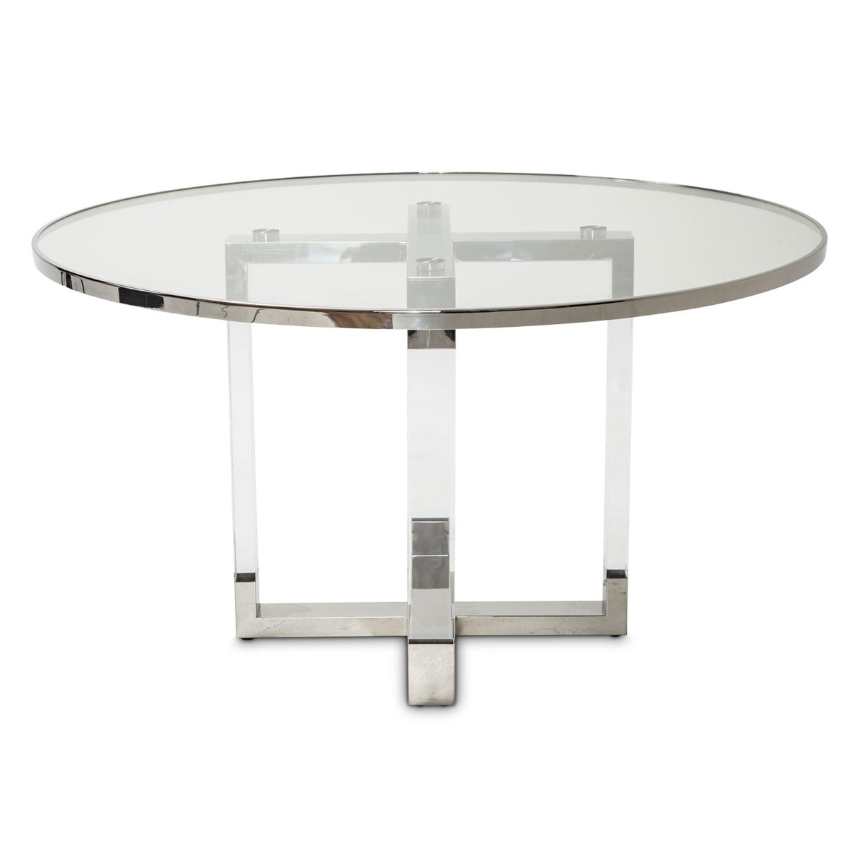 State St. Round Dining Table with Glass Insert