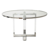 State St. Round Dining Table with Glass Insert