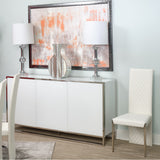 State St. Short Side Chair (vinyl Back) from Michael Amini - Luna Furniture
