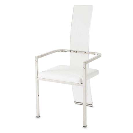 State St. Arm Chair (acrylic Back) from Michael Amini - Luna Furniture