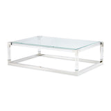 State St. Rectangular Cocktail Table with Acrylic Legs