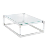 State St. Rectangular Cocktail Table with Acrylic Legs