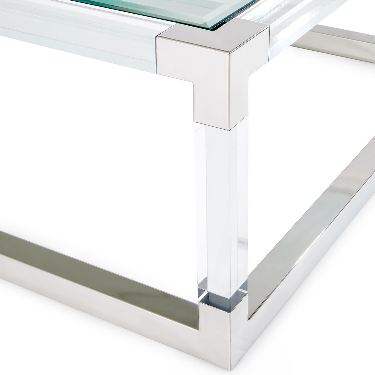 State St. Rectangular Cocktail Table with Acrylic Legs