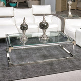 State St. Rectangular Cocktail Table with Acrylic Legs