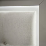 Sky Tower Cloud White Cal. King Bed from Michael Amini - Luna Furniture