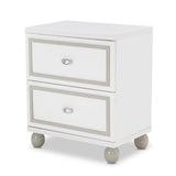 Sky Tower Cloud White Nightstand from Michael Amini - Luna Furniture