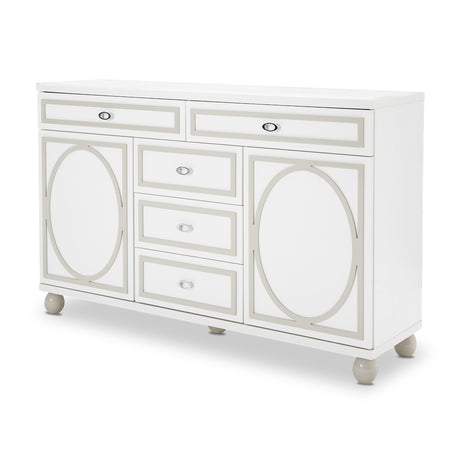 Sky Tower Cloud White Dresser from Michael Amini - Luna Furniture