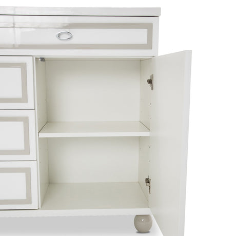 Sky Tower Cloud White Dresser from Michael Amini - Luna Furniture