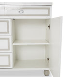 Sky Tower Cloud White Dresser With Mirror from Michael Amini - Luna Furniture