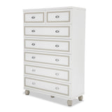 Sky Tower Cloud White 7-drawer Chest from Michael Amini - Luna Furniture