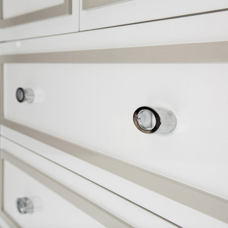 Sky Tower Cloud White 7-drawer Chest from Michael Amini - Luna Furniture