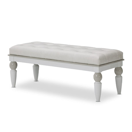 Sky Tower Cloud White Bedside Bench from Michael Amini - Luna Furniture