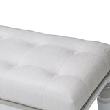 Sky Tower Cloud White Bedside Bench from Michael Amini - Luna Furniture