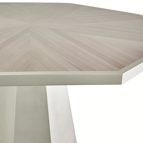Lanterna Silver Mist Octagonal Dining Table (2 Pc) from Michael Amini - Luna Furniture