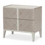 Lanterna Silver Mist Nightstand from Michael Amini - Luna Furniture