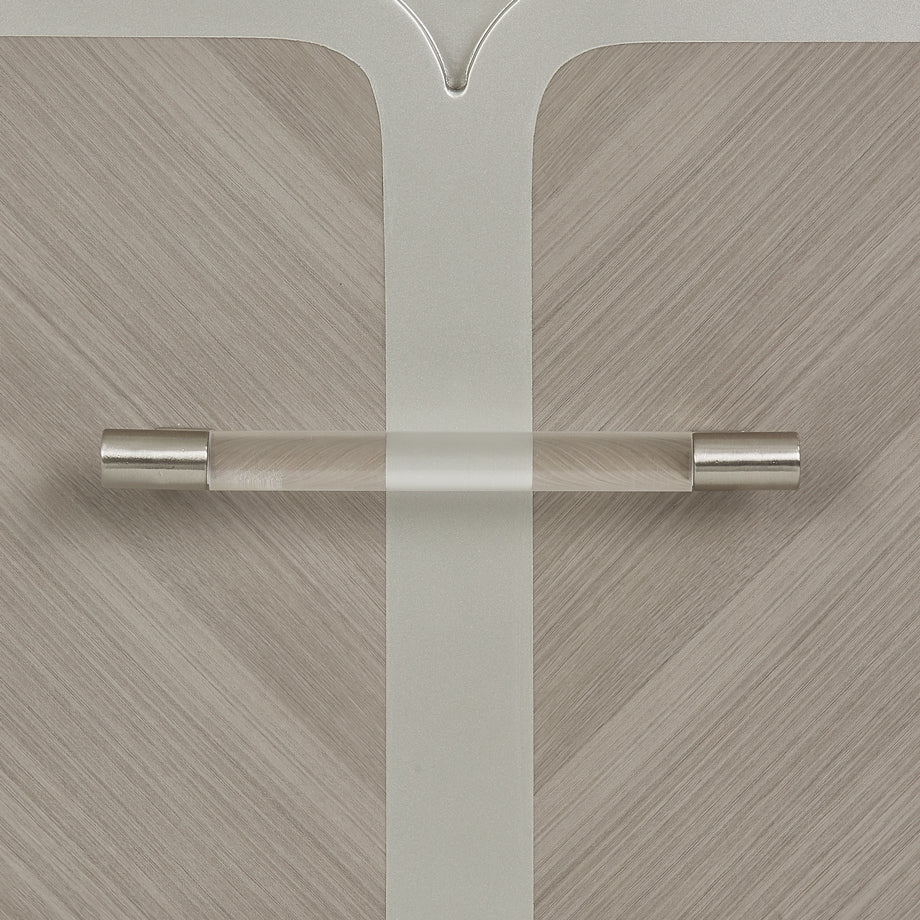 Lanterna Silver Mist Nightstand from Michael Amini - Luna Furniture