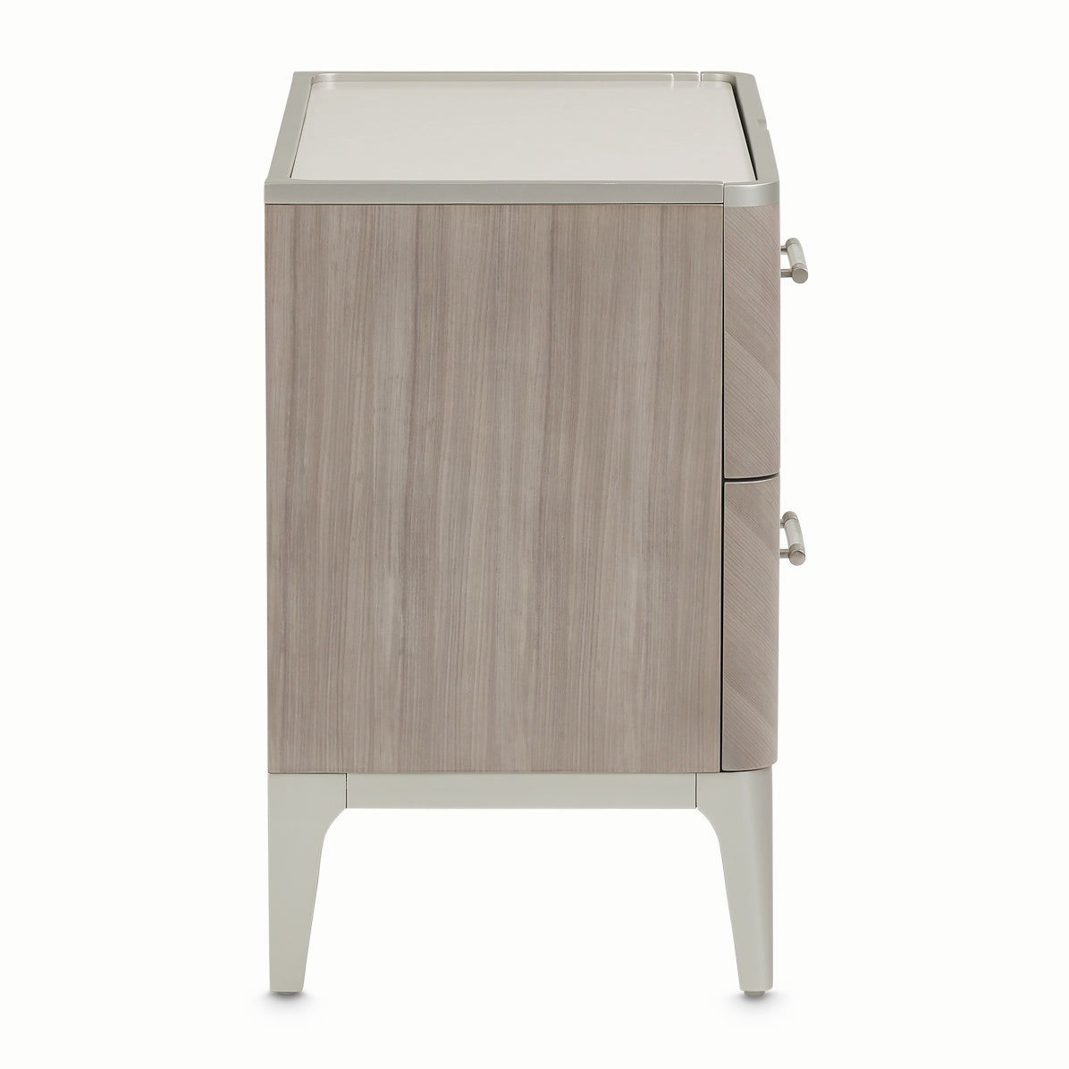 Lanterna Silver Mist Nightstand from Michael Amini - Luna Furniture