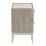 Lanterna Silver Mist Nightstand from Michael Amini - Luna Furniture