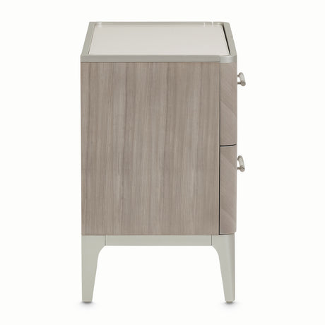 Lanterna Silver Mist Nightstand from Michael Amini - Luna Furniture
