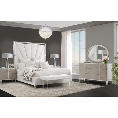 Lanterna Silver Mist Nightstand from Michael Amini - Luna Furniture