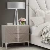 Lanterna Silver Mist Nightstand from Michael Amini - Luna Furniture
