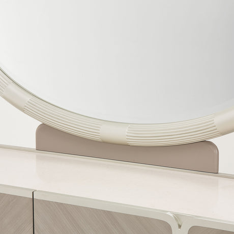 Lanterna Silver Mist Dresser With Mirror from Michael Amini - Luna Furniture