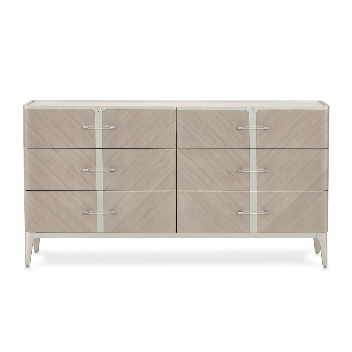 Lanterna Silver Mist Dresser from Michael Amini - Luna Furniture