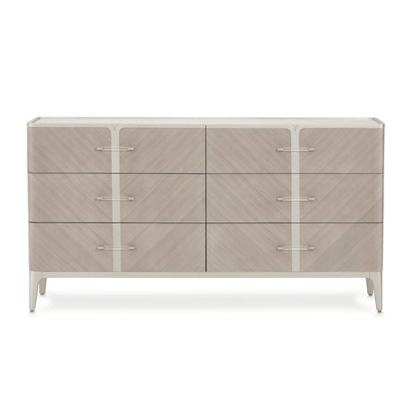 Lanterna Silver Mist Dresser from Michael Amini - Luna Furniture