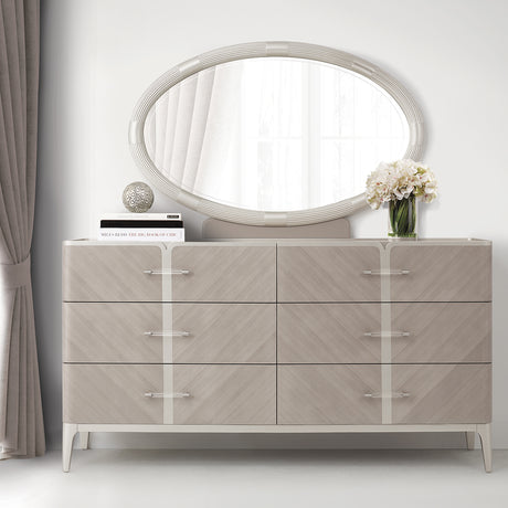 Lanterna Silver Mist Dresser from Michael Amini - Luna Furniture