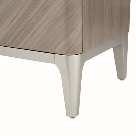 Lanterna Silver Mist Highboy Vertical Chest from Michael Amini - Luna Furniture