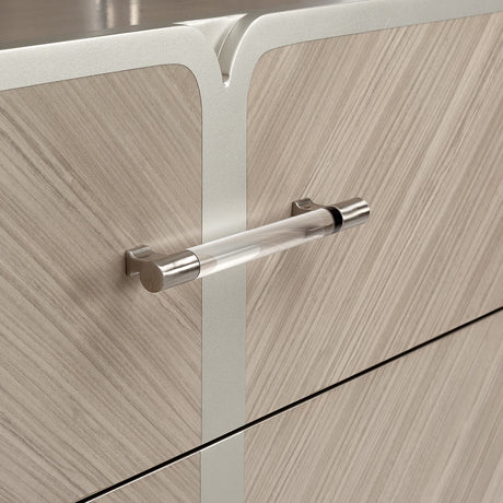 Lanterna Silver Mist Highboy Vertical Chest from Michael Amini - Luna Furniture