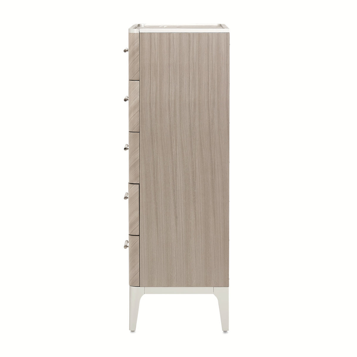 Lanterna Silver Mist Highboy Vertical Chest from Michael Amini - Luna Furniture