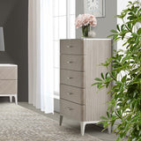 Lanterna Silver Mist Highboy Vertical Chest from Michael Amini - Luna Furniture