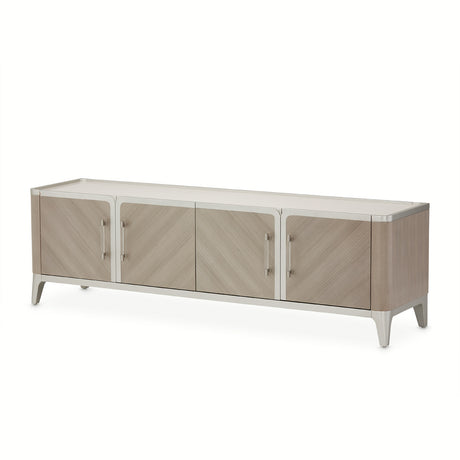 Lanterna Silver Mist Media Cabinet from Michael Amini - Luna Furniture